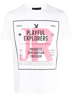 John Richmond Playful Explorers print T-shirt - White