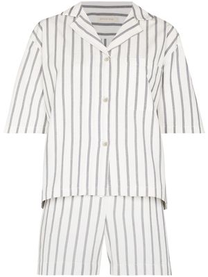 GENERAL SLEEP Camilla striped pyjama set - White