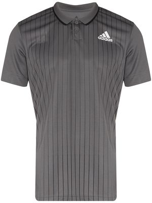 adidas Tennis Melbourne striped tennis polo shirt - Grey