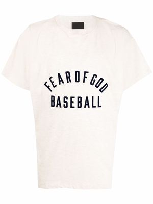Fear Of God Baseball print T-shirt - Neutrals