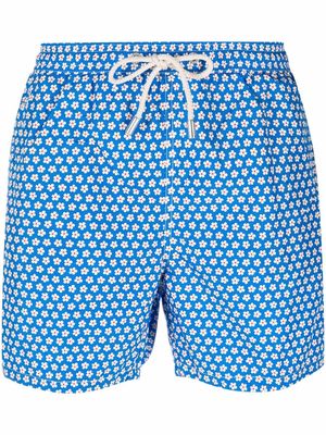 MC2 Saint Barth floral-print swim shorts - Blue