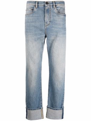 ETRO bandana-print straight-leg jeans - Blue
