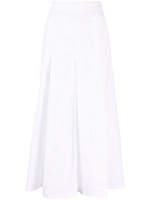 ASPESI inverted-pleat midi skirt - White