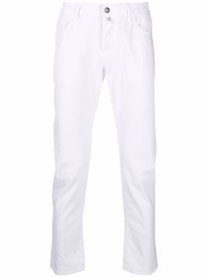 Incotex mid-rise slim-fit jeans - White