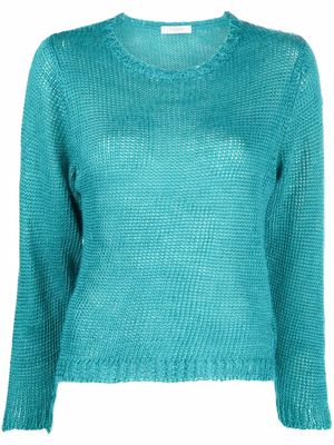 Zanone open-knit jumper - Blue