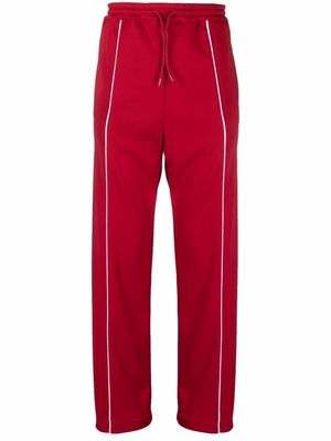 424 seam-detail track pants - Red