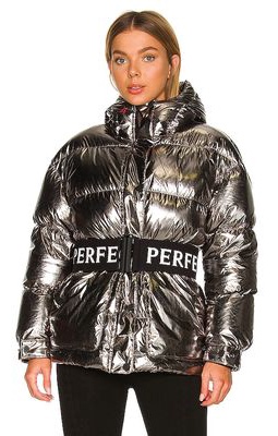 Perfect Moment Over Size Parka II in Metallic Silver
