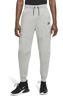Nike Men's Tech Fleece Jogger Sweatpants in Dark Grey Heather/Black