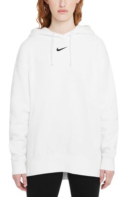 Nike Sportswear Collection Essentials Oversize Hoodie in White/Black