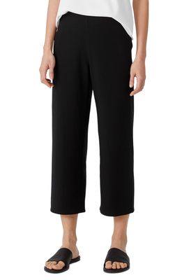 Eileen Fisher Jersey Crop Pants in Black