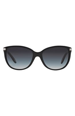 RALPH by Ralph Lauren 57mm Cat Eye Sunglasses in Black