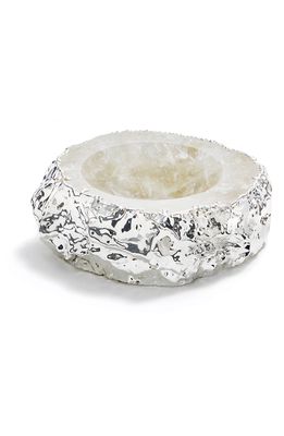 ANNA New York Cascita Quartz Bowl in Crystal Silver