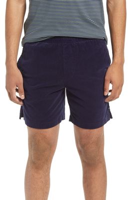 Goodlife Stretch Corduroy Shorts in Midnight