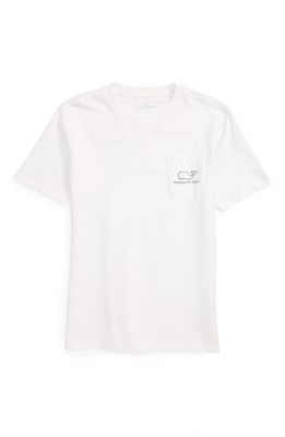 vineyard vines Vintage Whale Pocket T-Shirt in White Cap