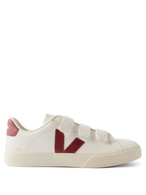 Veja - Recife Velcro Leather Trainers - Mens - Red White