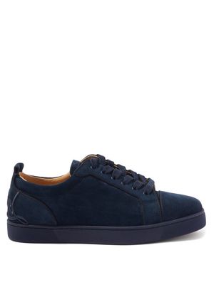 Christian Louboutin - Fun Louis Suede Trainers - Mens - Navy