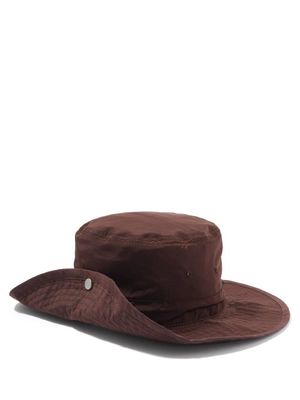 Jil Sander - Parachute Nylon-canvas Bucket Hat - Womens - Brown