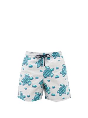 Vilebrequin - Moorea Turtle-print Swim Shorts - Mens - Multi