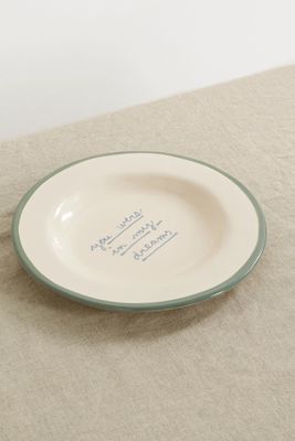 Laetitia Rouget - You Were In My Dreams 20cm Ceramic Dessert Plate - Ivory