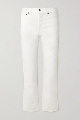 The Row - Lesley Cropped Straight-leg Jeans - White