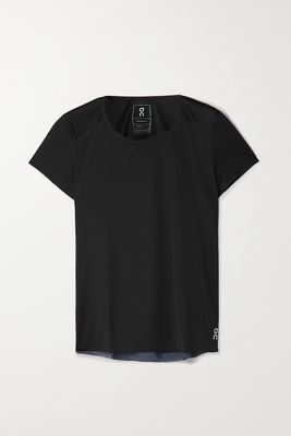 ON - Performance-t Mesh And Jersey T-shirt - Black