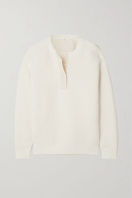 The Row - Grelda Waffle-knit Cotton-blend Sweater - White