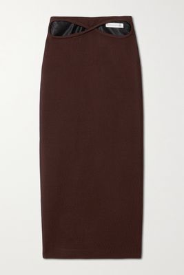 Christopher Esber - Infinity Cutout Woven Maxi Skirt - Brown