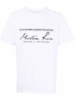Martine Rose logo-print cotton T-shirt - White