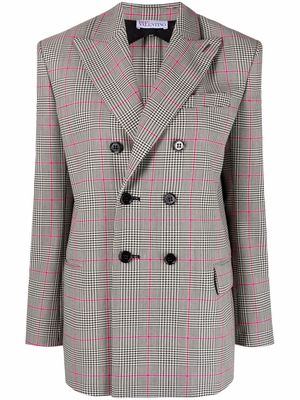 RED Valentino double-breasted blazer jacket - Black