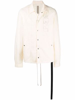 Rick Owens DRKSHDW quilted embroidered jacket - Neutrals