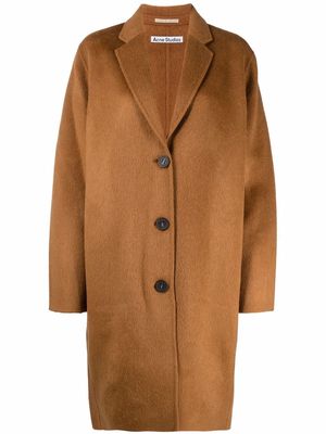 Acne Studios single-breasted wool coat - Brown