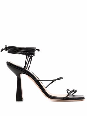 Sebastian Milano ankle tie-fastening sandals - Black