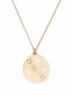 Brooke Gregson 14kt yellow gold Pisces diamond pendant necklace