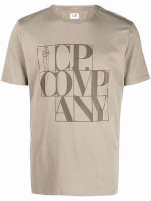 C.P. Company 30/1 logo print T-shirt - Green