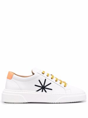 Manuel Ritz embroidered-logo low-top sneakers - White