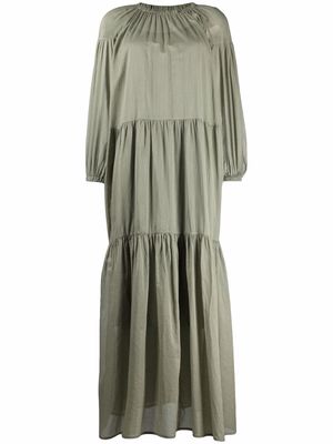 Closed Tiered cotton maxi dress - Green