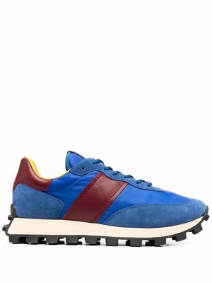 Tod's panelled suede sneakers - Blue