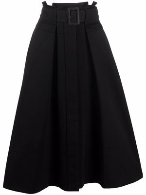 Proenza Schouler belted pleated skirt - Black