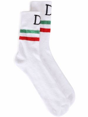 Dolce & Gabbana Italia cotton socks - White