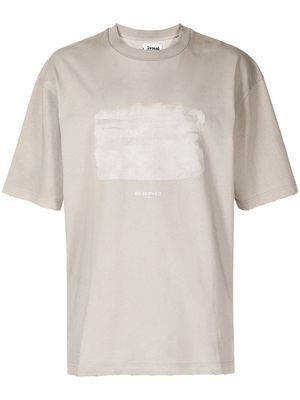 izzue distressed cotton T-shirt - Grey