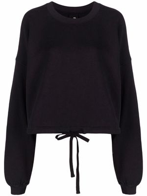 Thom Krom drawstring-hem sweatshirt - Black
