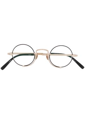 Matsuda round-frame glasses - Gold