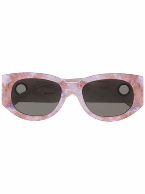Linda Farrow square-frame sunglasses - Purple
