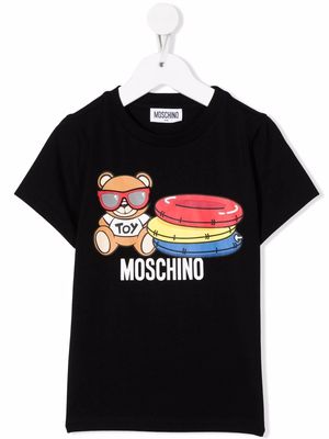 Moschino Kids Teddy Bear motif T-shirt - Black