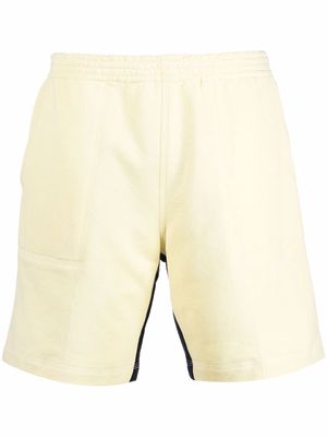 Marni two-tone colour-block shorts - Blue