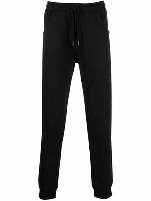 Peuterey embroidered logo cotton track pants - Black