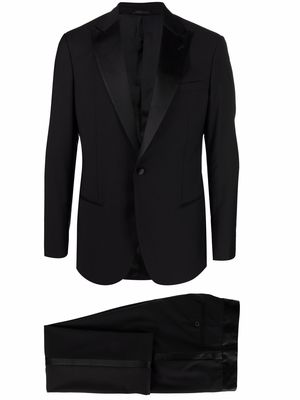 Giorgio Armani two-piece silk suit - Black