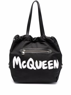 Alexander McQueen The Bundle logo tote bag - Black