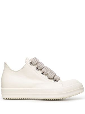 Rick Owens high-top lace-up trainers - White