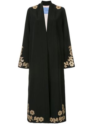 Macgraw Whiskey embellished robe coat - Black